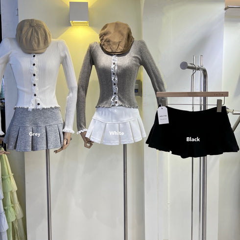 Pleated Mini Skort